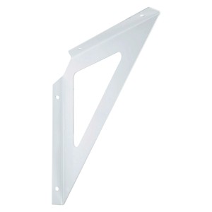 Mensola triangolare bianca OBI, 190x190mm, per scaffali e costruzione mobili.