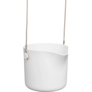 Vaso da fiori sospeso bianco Elho B.For Swing Ø 18 cm. Ideale per interni.