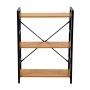 Scaffale in metallo e legno Achille 3 ripiani 60x28x83,5 cm_4