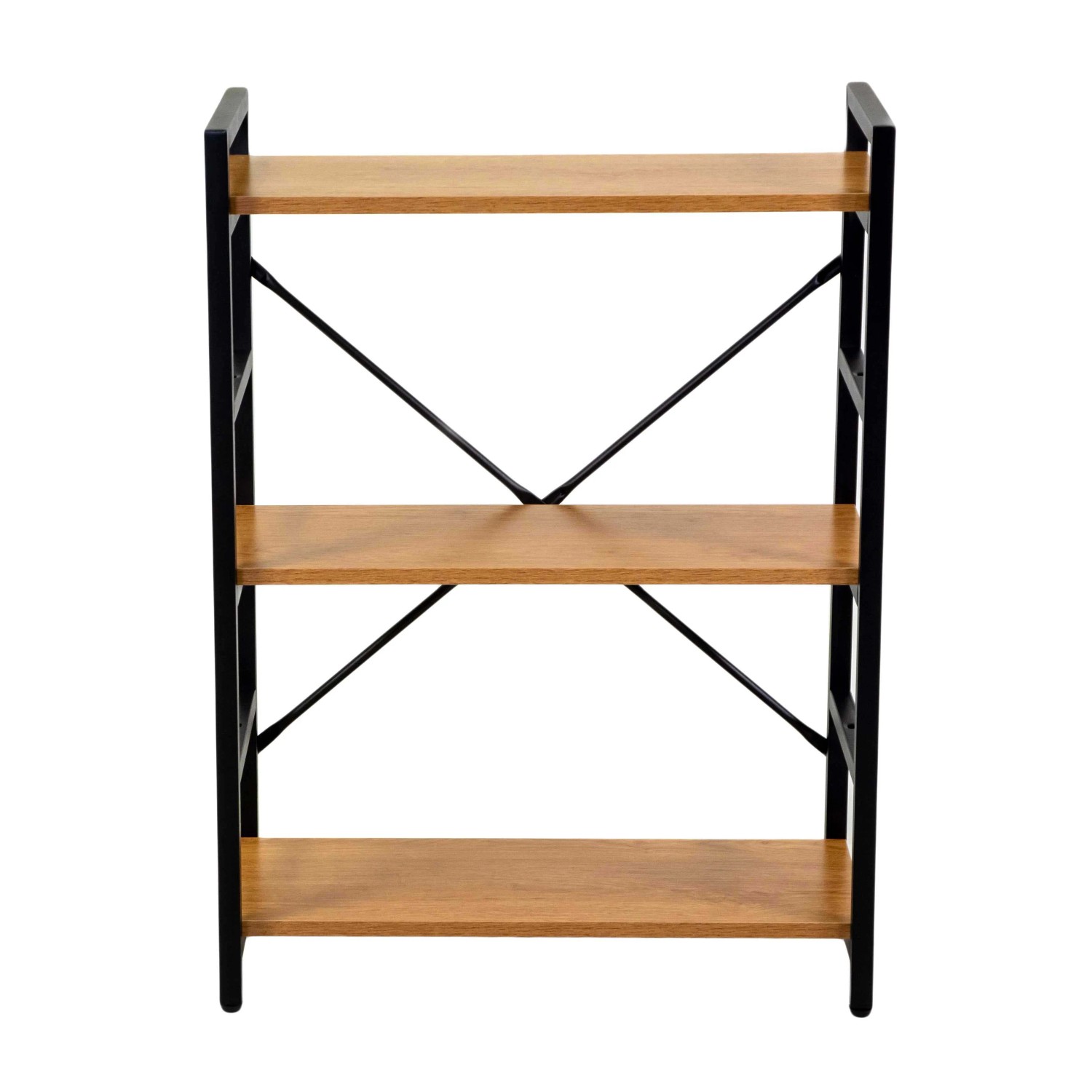 Scaffale in metallo e legno Achille 3 ripiani 60x28x83,5 cm_4
