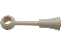 Bastone Per Tende In Legno - Con Anelli, Regolabile Da 100 A 200 Cm, Colore Bianco - Foto 13