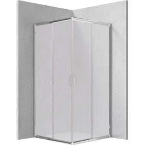Cabina doccia quadrata Caimito Idrostile Cabaiguán 800x1850 mm cromo