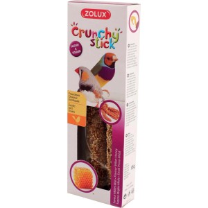 Zolux Crunchy Stick snack per uccelli con miglio e miele per uccelli esotici.