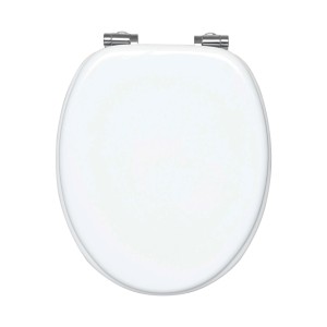Copriwater universale Niva soft close in mdf bianco