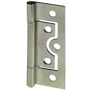 Cerniera per anta a persiana Hettich, 38x20mm, acciaio nichelato, set da 2 per ferramenta per mobili.