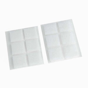 Adesivi a strappo quadrati bianco 2 x 2 cm