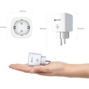 EZVIZ Smart Plug: Presa intelligente per domotica, controllabile tramite app.