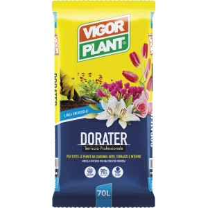 Sacco di terriccio universale Dorater per giardino, aiuole e balconi.