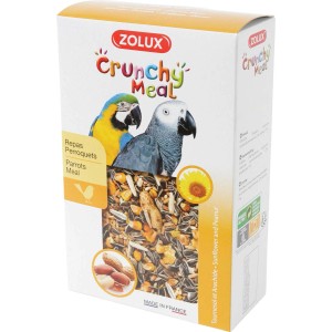 Zolux Crunchy Meal mangime per pappagalli, mix di semi di girasole e arachidi.