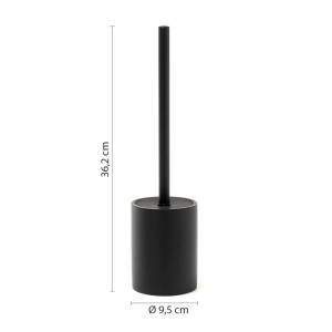 Scopino bagno Brenda in resina nero matt