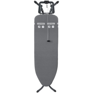 Asse da stiro Leifheit Air Board M Black Plus antracite con poggi ferro e porta cavo.