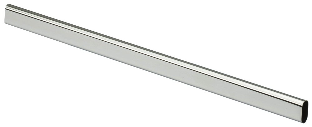 REGGITUBO CENTRALE REGOLABILE X TUBO OVALE D.30 CROMATO - Ferramenta