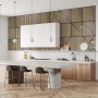 Pannelli decorativi da parete t.b.t. effetto legno come paraschizzi cucina.