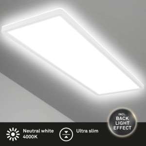 Plafoniera LED Slim 3000lm 4000K 58x20 cm Bianca