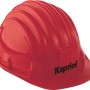 Casco da cantiere rosso Kapriol per la protezione della testa.