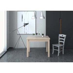 Tavolo raddoppiabile Firenze olmo 90x90x77 cm