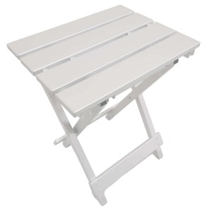 Tavolino da giardino pieghevole in legno bianco t.b.t.