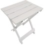 Tavolino da giardino pieghevole in legno bianco t.b.t.