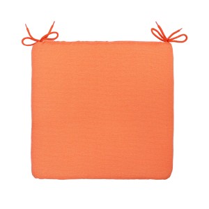 Cuscino per sedia da giardino t.b.t. arancione con lacci.