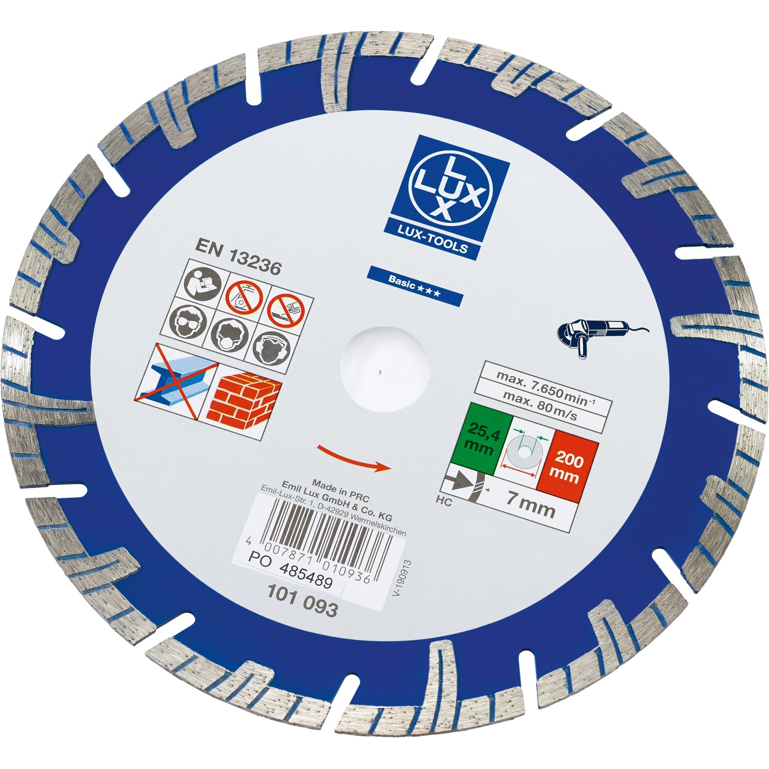 Disco Da Taglio Diamantato Per Piastrelle 200 Mm - Foto 8