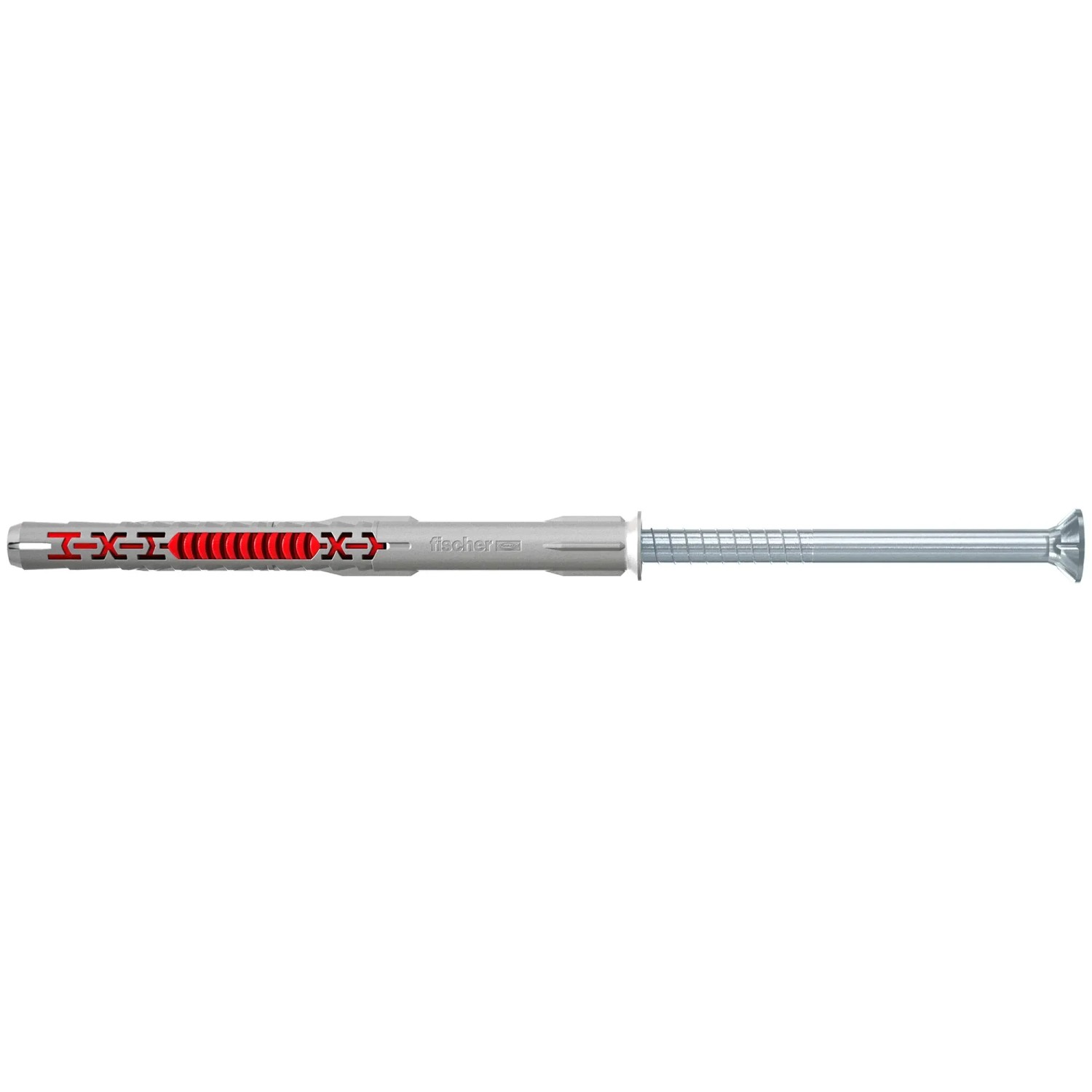 Fischer DuoXpand tassello a gambo lungo con vite a testa svasata, 10x140mm, 4 pezzi.