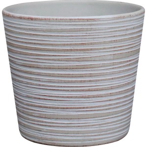 Vaso da fiori in ceramica taupe Ø 14,5 cm x 13 cm