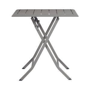Tavolo da giardino pieghevole grigio t.b.t. per balcone e terrazza.