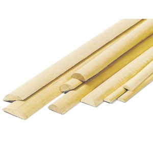 Listelli in legno di diverse dimensioni. Ideali per bricolage e modellismo.