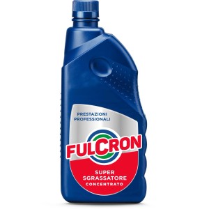Flacone di Fulcron Super Sgrassatore Concentrato, detergente per la pulizia.