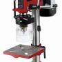 Trapano a colonna Einhell TC-BD 350 rosso e nero con tavola e mandrino.