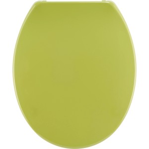 Sedile WC verde baliv Belida in duroplast, forma ovale. Copriwater per WC standard.