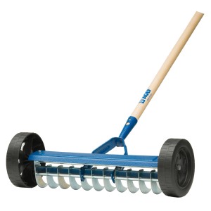 AGEF Rullo a spuntoni con ruote, blu, per la lavorazione del terreno.