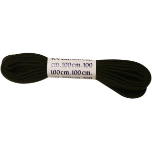 Lacci verde scuro, lunghezza 100 cm, per scarpe da lavoro.