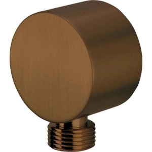 Connettore angolato flessibile rotondo Idrostile bronzo spazzolato