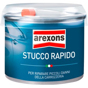 Barattolo di stucco rapido Arexons per la cura dell'auto e piccole riparazioni di vernice.