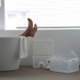 Coperchio grigio Eurobox-System 60x40 cm per scatole.