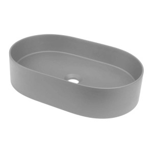 Lavabo da appoggio granito Limonar Idrostile 350x125 mm Grigio metallizzato