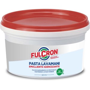 Pasta lavamani Fulcron in secchio con coperchio rosso per auto manutenzione e pulizia.