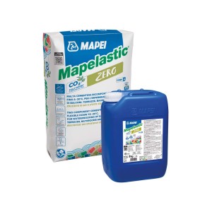 Mapei Mapelastic ZERO Riempifughe: sacco e tanica per sigillatura.
