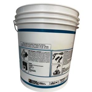 Secchio di pittura per interni t.b.t., pittura murale bianca.