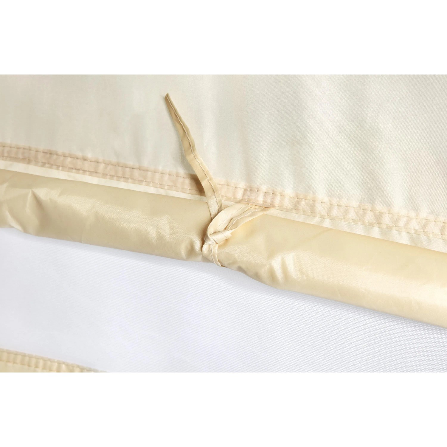Tettuccio parasole Bestway LAY-Z-SPA, tessuto beige con cinghie di fissaggio per copertura idromassaggio.