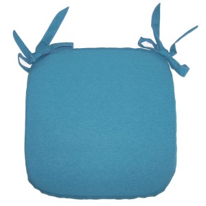 Cuscino per sedia t.b.t. turchese con lacci.