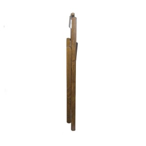 Sedia pieghevole a listelli in legno 48x43x79 cm noce