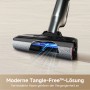 Dettaglio della spazzola dell'aspirapolvere senza fili Mova M10 con tecnologia Tangle-Free.