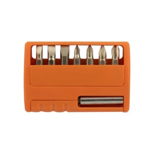 Inserti cacciavite assortiti in cromo vanadio con porta inserti