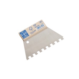 Spatola dentata LUX Classic, dentatura 10x10 mm, per applicare adesivo per piastrelle.