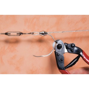 Tronchese per filo metallico LUX Comfort 190 mm taglia una fune metallica. Utensile manuale per lavori con fili metallici.