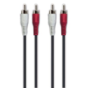 Cavo audio stereo 2 RCA maschio / 2 RCA maschio 1,2 m