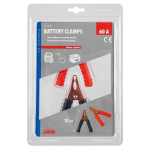t.b.t. Pinze batteria, 60A, zincate, in blister per cura auto.