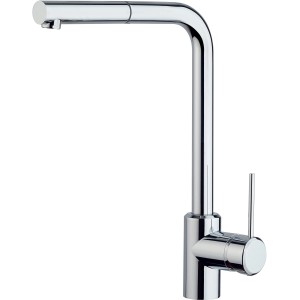 Miscelatore monocomando t.b.t. cromato per cucina o bagno.